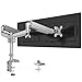 Produktbild PUTORSEN® Monitor Halterung 2 Monitore - Premium Aluminium Ergonomische Schwenkbare Neigbare Monitorhalterung für Zwei 17-32" LED LCD Bildschirme - VESA 75/100 mm, 9kg/Arm (USB3.0&Audioanschlüsse)