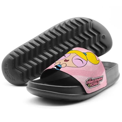 Powerpuff Girls Bubbles Unisex Adult Slides Adjustable Flip Flop Sandals Officially Licensed Hypd Slydr Switch™4