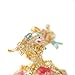Apropos Rare Hand Printed Vintage Style Love Bird Colorful Rhinestone Jewerly Trinket Box/Faberge Egg
