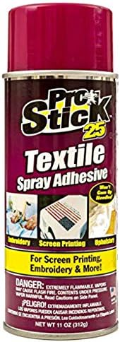 Spray on Adhesive Large 11.0 -Ounce. Popular with Embroidery, Quilt Basting, Mounting Stencil, Screen Printing. Easy to Bond & Tack, Spray, Removable, Restickable Glue for Fabric, Textile & More