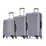 InUSA Royal Hardside Luggage Set with Spinner Wheel, Travel Suitcases with Ergonomic GEL Handle and