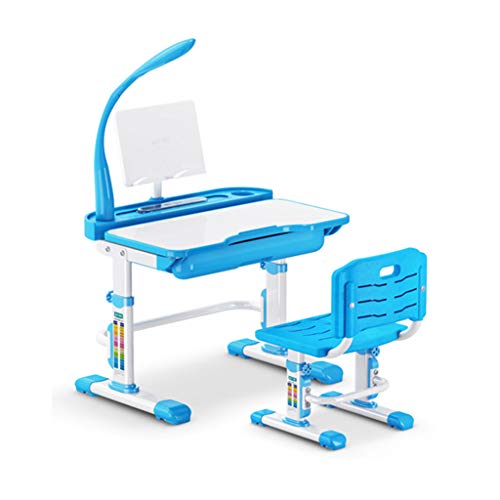 Preisvergleich Produktbild Schreibtische Studentenaufzugstisch und Stuhlkinderstudienschreibtischausgang... Studentenlagestuhl Augenschutzlesetisch und -Stuhl passend für 3-18 Jahre alt