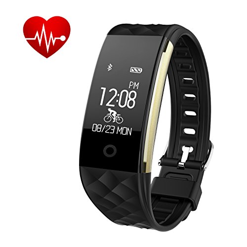 Bloranda Fitness Tracker Smart Wristband Bracelet IP67 Waterproof Wireless Bluetooth Activity Heart Rate Sleep Monitor Pedometer Sport Watch for Android and IOS