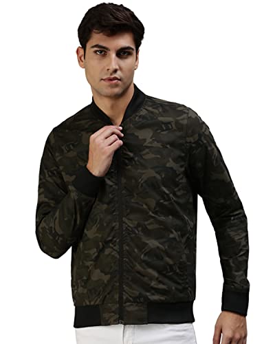 Image of Veirdo Chains Printed Zip Up Cotton Shacket /Jacket for Men (VSK01BLPT009)