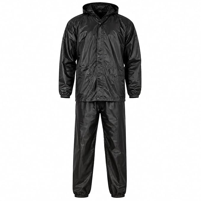 Rain Coat for Men Women Hooded Waterproof Rain Jacket Lightweight Packable Rainwear Full Sleeves for Bike Motorcycle Outdoor Camping Hiking Travel Monsoon Unisex Adult Raincoat-image-3