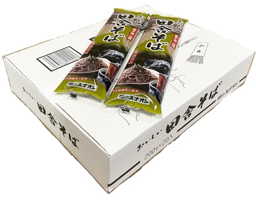 [麺のスナオシ]リピーター続出!おいしい田舎そば1箱 4kg(200g×20袋)(乾麺)(BY-5)