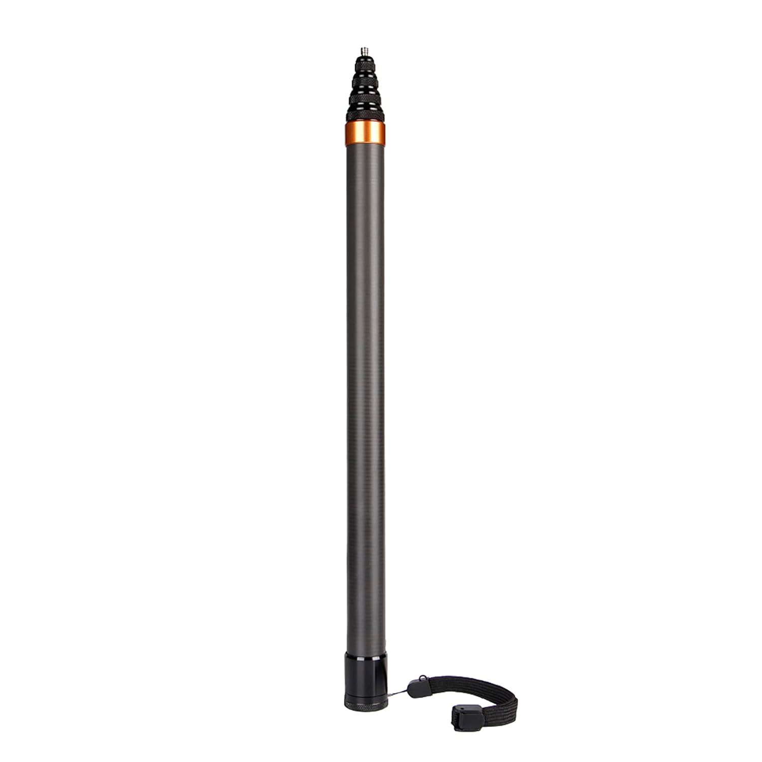 ADOFYS 3 Meter Carbon Fiber Extended Invisible Monopod Stick for Insta360 ONE X3, ONE R ONE X2 Extended Invisible Stick, Gopro Hero 11/10/9, DJI Action Camera, Black
