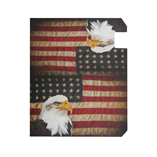 senya Magnetic Large Mailbox Cover Bald Bird with American Flag, Oversized - Thumbnail 5