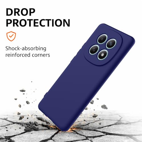 Image of Back Cover Compatible with Mi Redmi Note 15 5G | Full Camera Protection | Premium Liquid Silicon Case | Flexible Bumper Case for Mi Redmi Note 15 5G / Note 15 SE 5G / Poco M8 5G (Dark Blue)