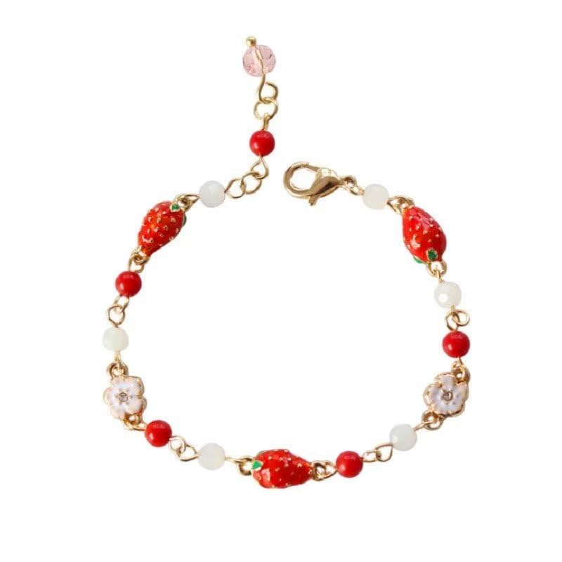La mejor selección de Blue Drop Top 10. 18 Blue Drop - Pulsera divertida de fresa para mujer, diseño de fruta y fresa blanca, para amantes de las joyas, regalos para el día de San Valentín, Una talla, Zinc, No es una...
