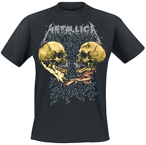 Metallica Sad But True Men's T-Shirt Black Vorne Bedruckt, Hinten...