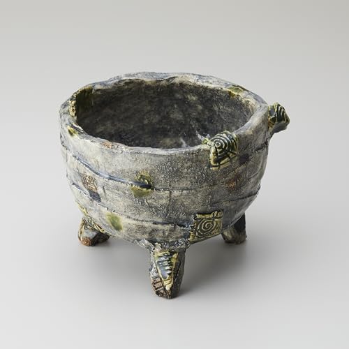 足付花器 × 1個 陶芸 鉢 花器 花 花瓶 手作り 岩手県 陸前高田市 陸前高田 季仙窯