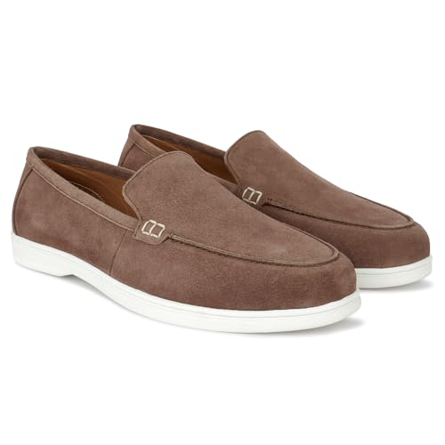 Image of Cantabil Casual Loafers Shoes for Men l Lightweight & Comfortable with Cushioned Insole PU Upper TPR Sole Lace-Up on Closure (P MFTW00139)