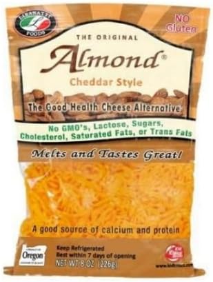Lisanatti Cheddar Style Almond Shred, 8 Ounce -- 12 per case.