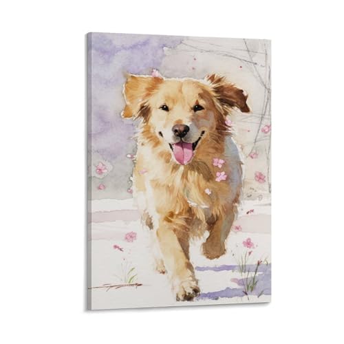 Décoration Murale Puppy Vintage Imaginatif Art Mural Bureau 40x60