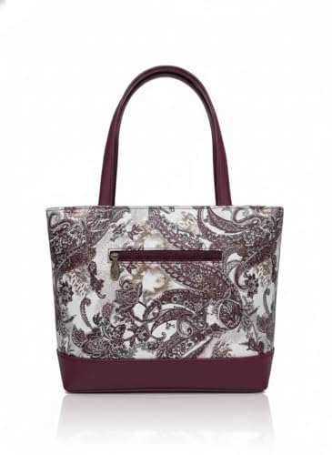 Image of De Elmore Elegant Printed Tote Shoulder Bag & Handbag Set - Women's Fashion