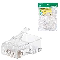 エレコムコネクタ CAT6・CAT6A対応 単線・ヨリ線対応 100個入り 1個 Amazon.co.jp: エレコム RJ45コネクタ CAT6・CAT6A対応 単線