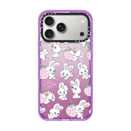 インパクト iPhone 17 Pro Max ケース Strawberry Mix Glitter Purple