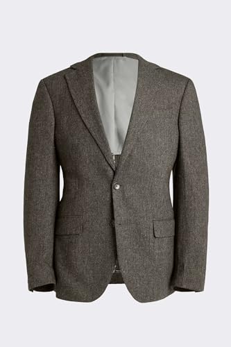 Men's Herringbone Tweed Blazer Wool Blend Suit Jacket Two Button Sport Coats for Prom Wedding4