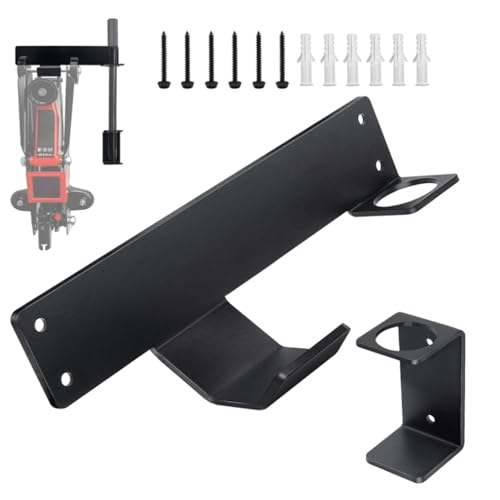 Floor Jack Stand Wall Mount Rack Organizer Car Hydraulic Trolley Jack Stand Holder Storage Brackets for Tower Racing Trailer Accessories Tool 1 Set (1)