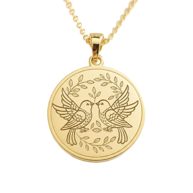 Collier pendentif oiseaux amoureux, le symbole d'un attachement éternel