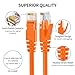 XANHAM Cat6 Ethernet Cable 10 Feet 10 Pack Network RJ45 Cat6 Internet Patch Cable, Unshielded, Orange