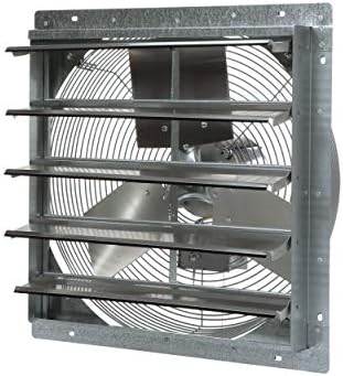 TPI Corporation CE20-DS Direct Drive Exhaust Fan – 120 Volt, 20 Inch Shuttered Industrial Fan. Workshop Ventilation Fans