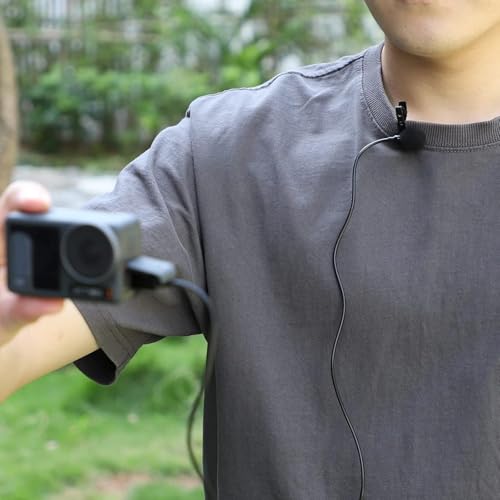 Image of yantralay Camera Lavalier Clip on Microphone for DJ I Os mo Action 6 /5 /4 /3 | Type-C Collar Clip Microphone 1.5M Cable Length | Plug & Play Mic for Os mo Action 6 /5 /4 /3 Accessories