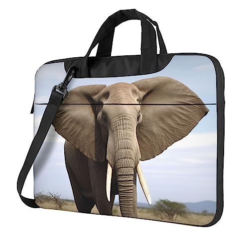 Sac à bandoulière pour ordinateur imperméable style éléphant pour aller au bureau sous la pluie