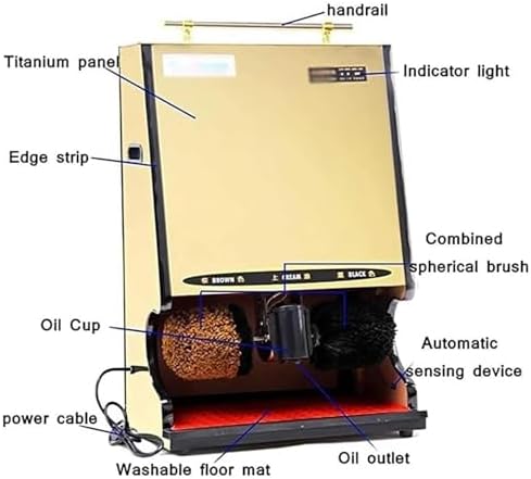 Automatic Electric Shoe Cleaner & Polisher - Intelligent Induction Shoe Shine Machine for Home, Shop, Hotel Lobby & Entrance - Effortless Cleaning & Polishing Solution