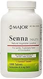 Senna 8.6 MG Generic for Senokot Natural Vegetable Laxative Tab. 1000 ea 4 Pack Total 4000 Tablets