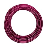 Vaessen Creative Fil Aluminium 10 m x 5 mm - Fil Métallique Strong Pink (Rose) - Fil de F...