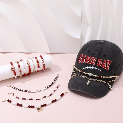 Set de accesorios para gorro de fútbol de día de juego miniatura 5
