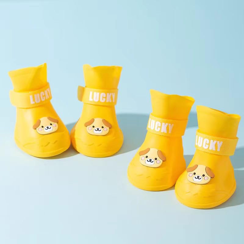 Amazon.com : Yeduzyn 4Pcs Waterproof Dog Boots Dog Shoes for