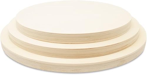 Miniatura 10 de Woodpeckers - Lienzo rectangular pequeño, 5 juegos de 3 letreros de madera en blanco, bandejas de madera sin terminar para manualidades y arte de