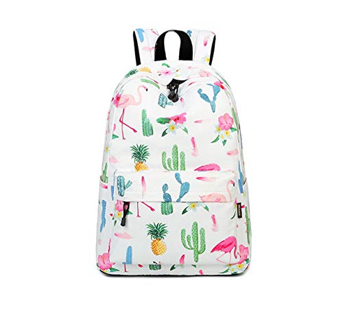 Acmebon Mochila Estampada Moderna para Niñas Informal del Estudiante Cabe Un Portátil