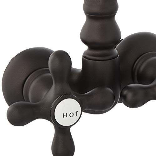 Elements Of Design Dt0715Ax Hot Springs Wall Mount Clawfoot Tub Filler, 4-3/4" In Spout Reach, Oil Rubbed Bronze #TOP1