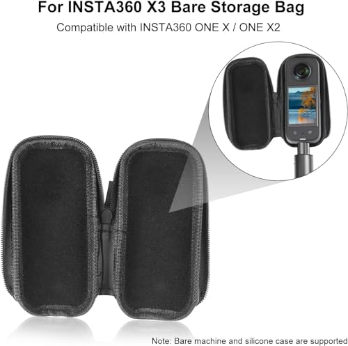 Image of BKN 6 in1 Action Camera Accessories Kit for Insta 360 X3 for Vlogger, Rider, Motorcycle, Bike | Included 4-Way Chin Mount, Lens Guard, Camera Bag, Plastic Case, Double Ball Head & Bike Handlebar