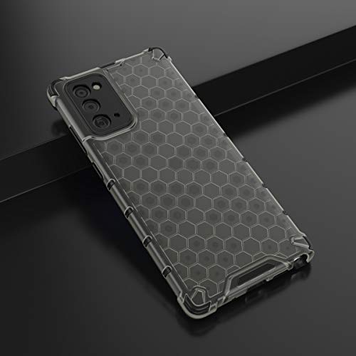 Image of Glasgow | for Samsung Galaxy Note 20 Honeycomb Pattern Back Case Cover for Samsung Galaxy Note 20 - Black