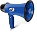 Pyle PMP21BL Portable Megaphone Speaker Siren Bullhorn - Compact and Battery Operated with 20 Watt Power, Microphone, 2 Modes, PA Sound and Foldable Handle for Cheerleading and Police Use, Blue