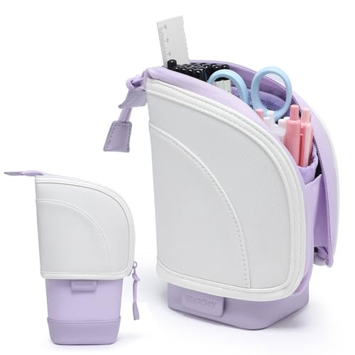 Gaochy Estuche Portalápices De Pie 2 En 1, Portabolígrafos Telescópico, Bolsa De Papelería, Bolsa De Almacenaje Grande Para Estudiantes De Escuela Oficina Mujeres Niñas Niños, Morado Y Blanco Ceniza Gaochy Estuche Portalápices De Pie 2 En 1, Portabolígrafos Telescópico, Bolsa De Papelería, Bolsa De Almacenaje Grande Para Estudiantes De Escuela Oficina Mujeres Niñas Niños, Morado Y Blanco Ceniza