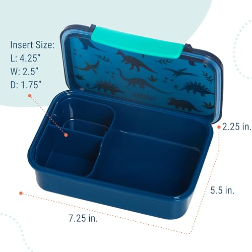 Image of Wildkin Reusable Food Container for Kids - Airtight, Leak Resistant, Dishwasher Safe - Jurassic Dinosaurs