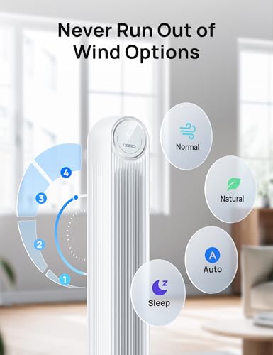 Quiet Tower Fan for Bedroom - Nomad One (DR-HTF007)