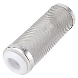 VOSAREA Edelstahlfilterhülle braten Zubehör für Aquarien Aquarienfilterschutz Bildschirm Aquarium-Netzfilter Sieb Netzabdeckung für Aquarien Netzkorb Mini-Mesh-Taschen Silber