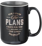 Christian Art Gifts Inspirational Ceramic Coffee & Tea Mug for Men & Women: Know the Plans Encour...