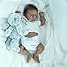 Anano Black Reborn Baby Dolls Silicone Full Body 18 in Realistic Baby Doll Boy, Full Silicone Babys Doll, African American Newborn Babies, Black Reborn Dolls with Accessories