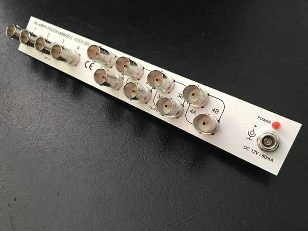 Répartiteur Splitter Video 12 V BNC 4 IN – 8 OUT – configurable – analogique (4 en - 8 outs)