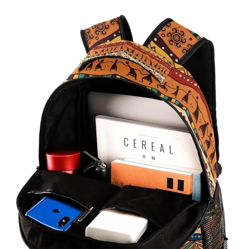 Sac à dos d'école ado fille garçon ethnique africain 40cm