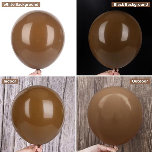 Image of Ouddy Party 129Pcs Brown Balloon Arch Garland Kit in 18 12 10 5 Inch