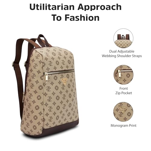 Image of Lavie Signature Women's St.Louis 11L Fashion Backpack for Women | Compact Backpack | Ladies purse | Stylish Shoulder Bag | Gift for Women